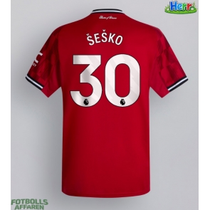 Manchester United Benjamin Sesko #30 Hemmatröja 2025-26 Kortärmad